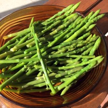 Foraged wild asparagus